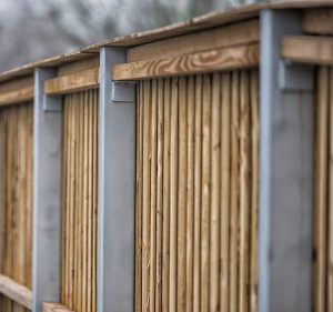 Timber acoustic fence for B&Q