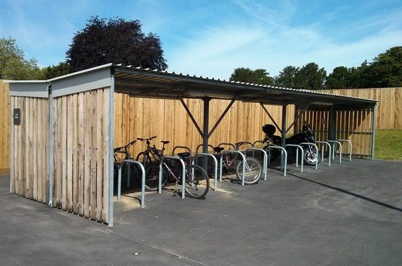 Cycle shelters for manor house