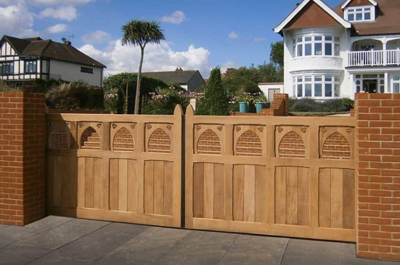 hardwood swing gate