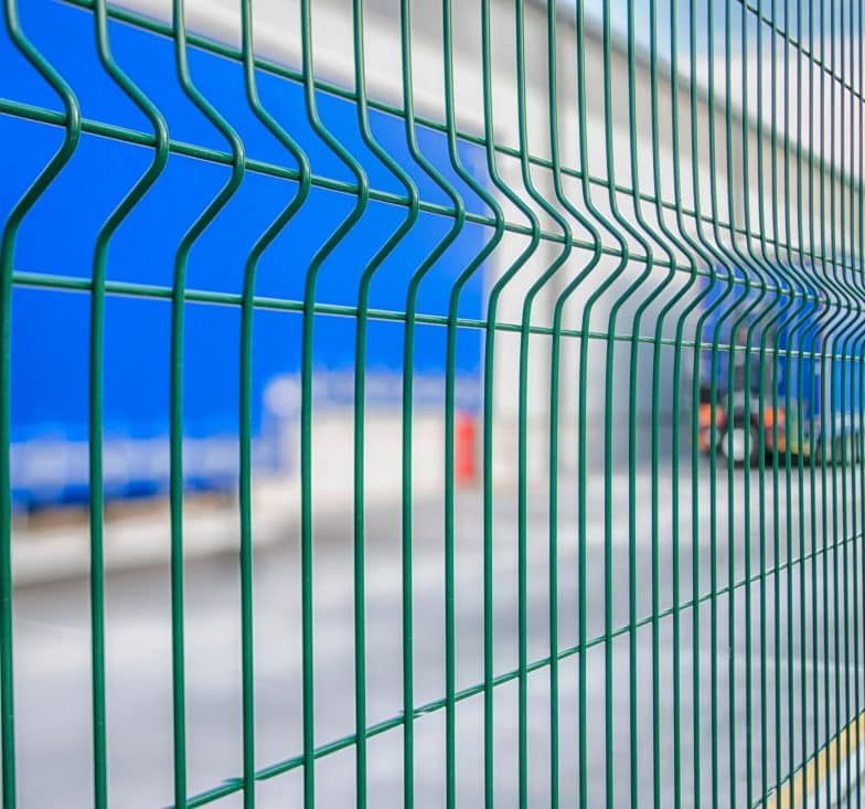 Close-up of V-Mesh fencing panel