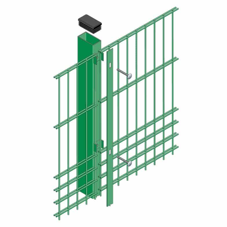 Drawing details for a MUGA fence