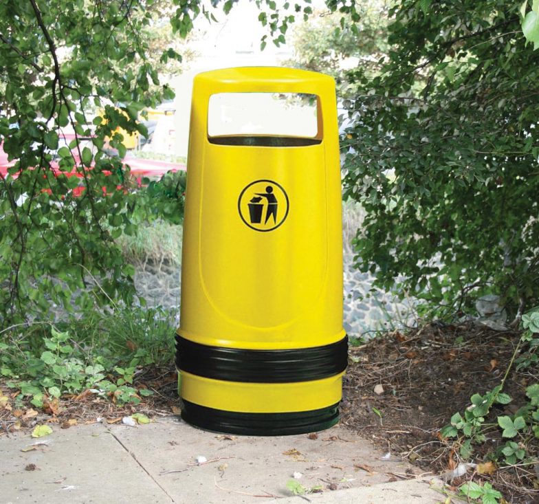 Mordern litter bins