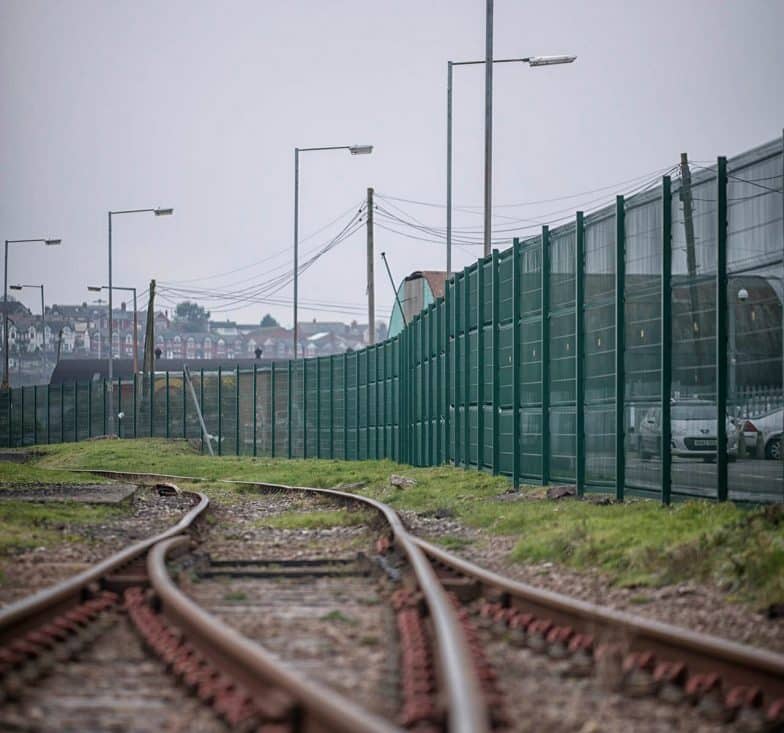 Application of V-Mesh fencing in raill track perimeter