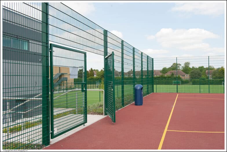MUGA Sports Fence: Robust boundary fencing for school playground