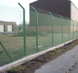 Weldmesh security fence