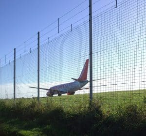 Airport weldmesh fence