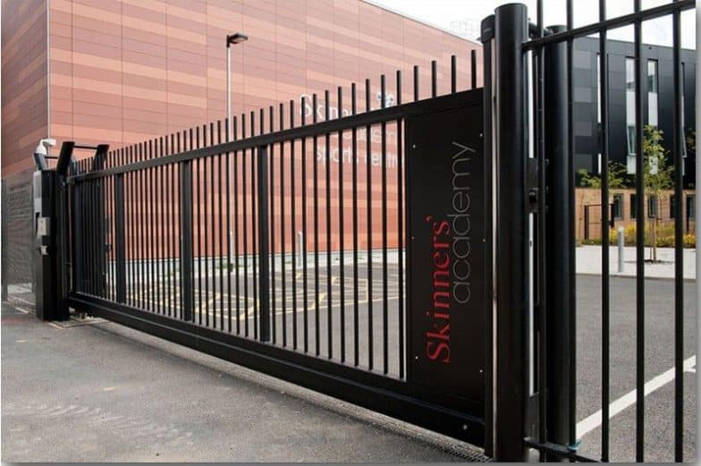 Automatic Sliding Gate Installed in a School