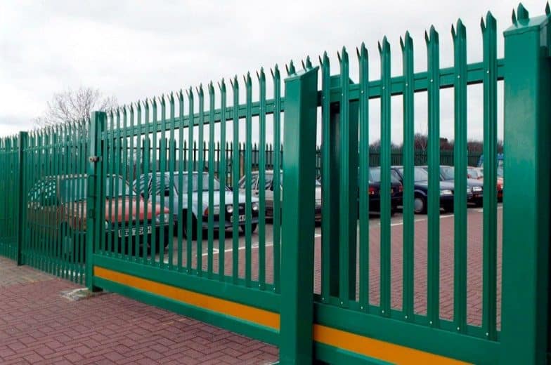 cantilever palisade gate