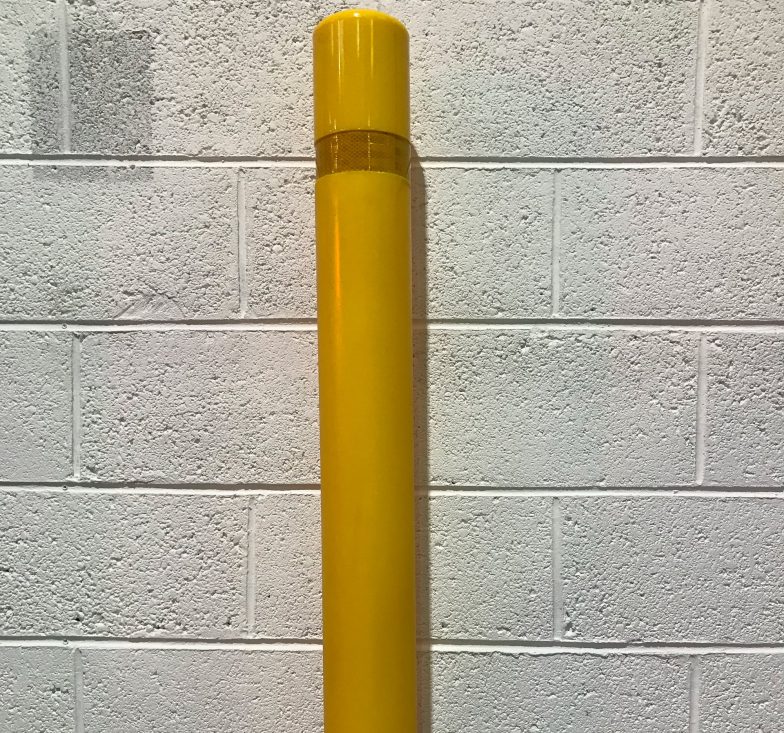 impact flex bollards yellow