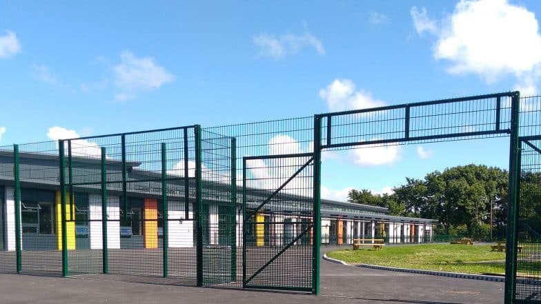 Durable Metal Swing Gate for School Sites