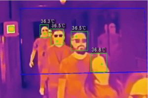 Screenshot of thermal image from our CCTV